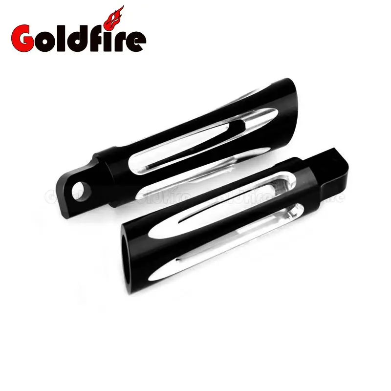 Черные края с мотоцикл передней ногой Peg Педали для автомобиля ног Harley Touring Sportster