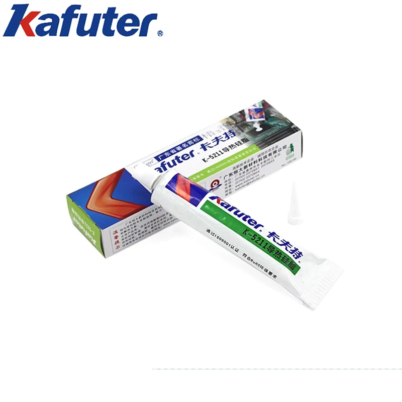 Kafuter K-5211 термопаста CPU не отверждения 1 2 теплопроводность белый 100 г | Обустройство