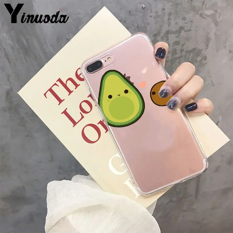 Yinuoda мультяшный милый разноцветный чехол для телефона с авокадо для iPhone 8 7 6 6S Plus 5 5S SE XR X XS MAX Coque Shell - Цвет: A2