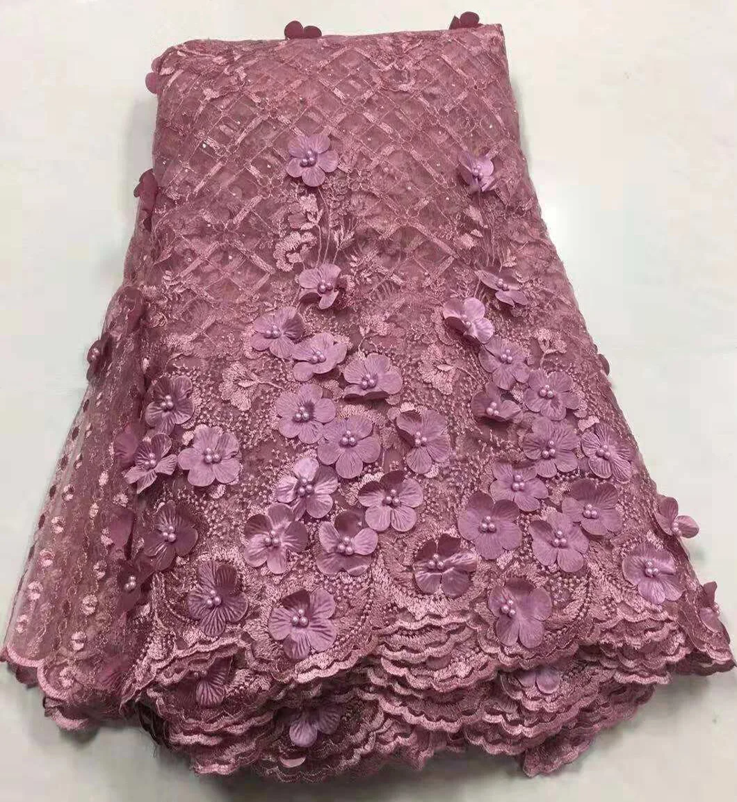 Африканская кружевная ткань 2018 вышитые в нигерийском стиле Свадебные Высокое