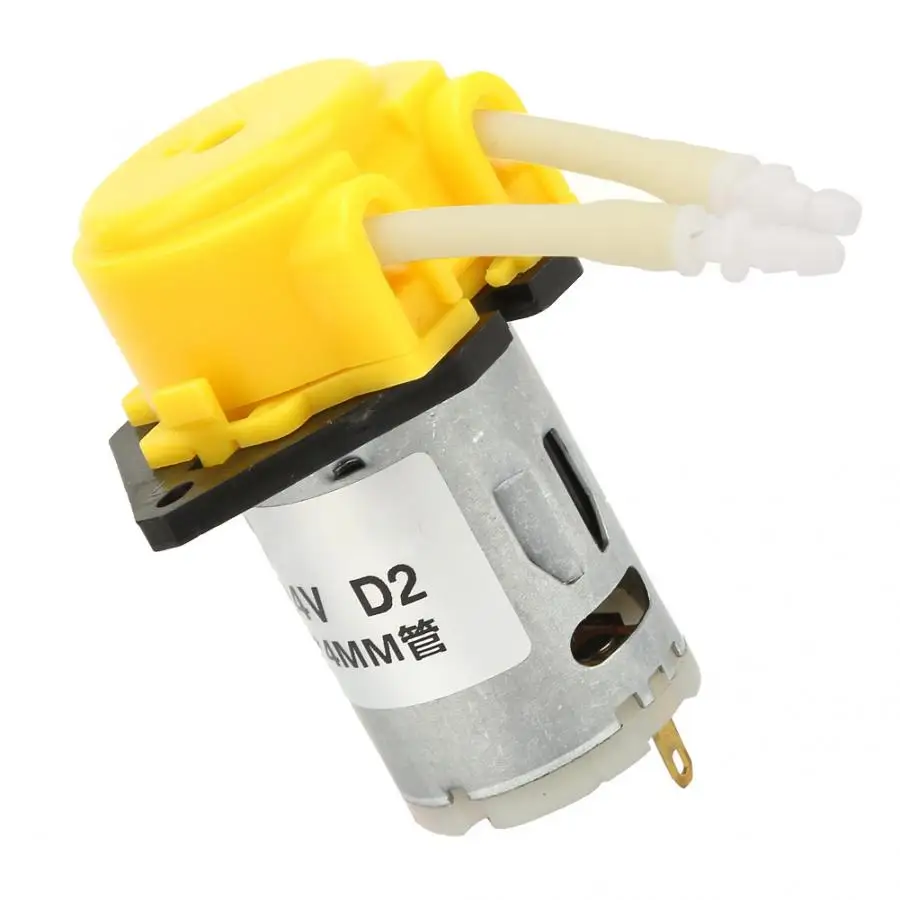 D-2 2*4 мм DC 24V DIY Перистальтический жидкостный насос дозирующий для лабораторного