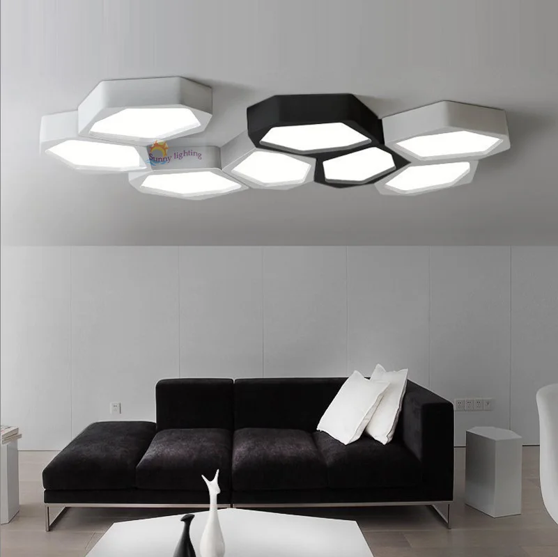 Креативная Геометрическая Светодиодная лампа для чтения потолочная Бесплатная