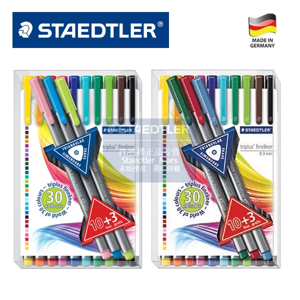 Германия STAEDTLER 334 TB13 треугольная цветная гелевая ручка волокно тонкая
