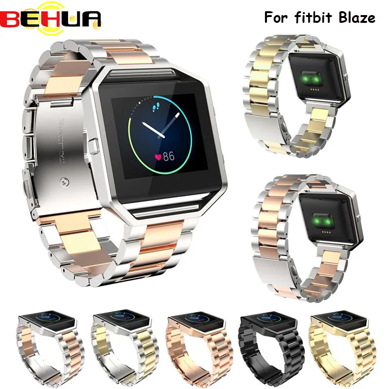

23mm Stainless Steel Wrist watch Band Strap For Fitbit Blaze Smart Watch For Women Men Watch Accessories Wristband Watchband