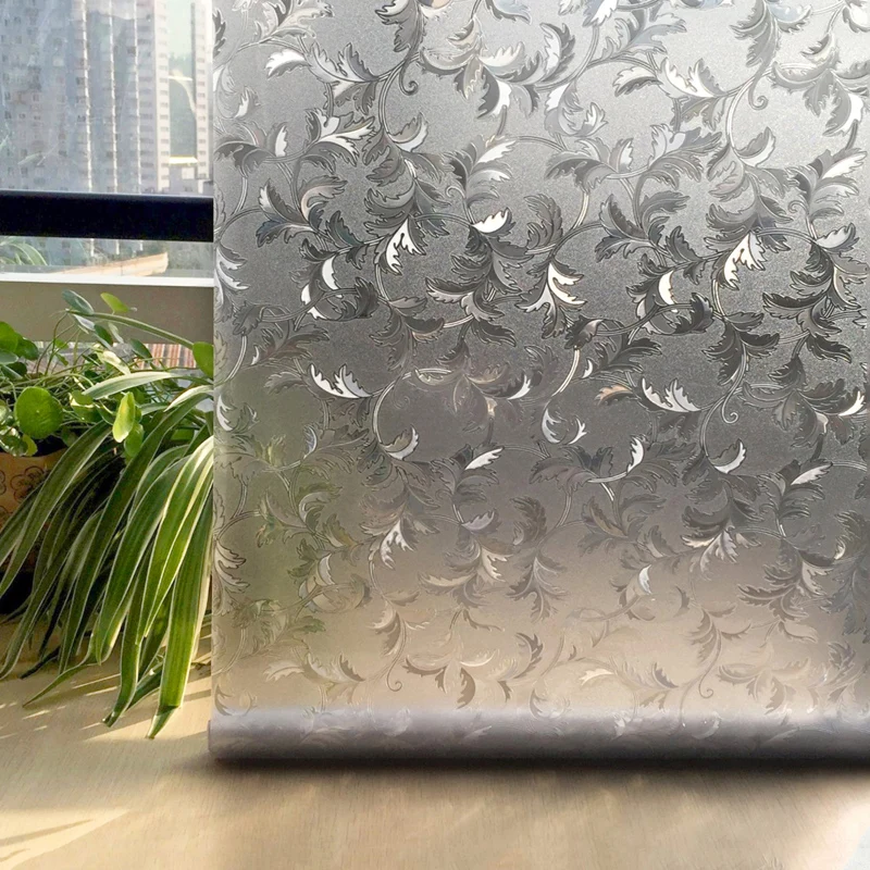 CottonColors Window Films без Клея Статические 3D Декоративные Конфиденциальности ПВХ
