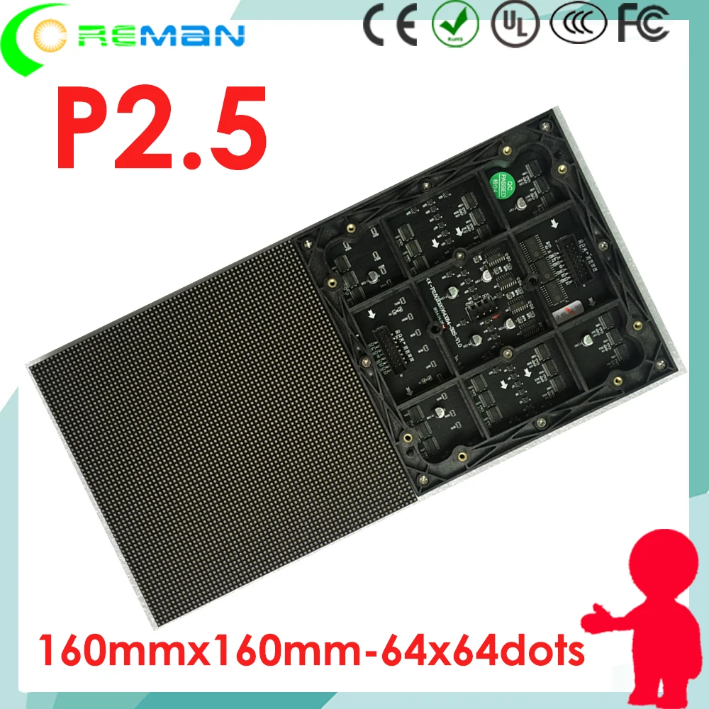 Alibaba модуль светодиодной матрицы p2.5 rgb Полноцветный заводская цена Матрица led 64x64