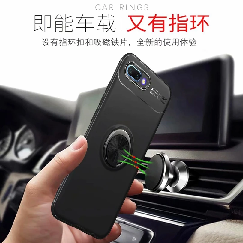 For Huawei Honor 10 / Honor10 5.84&quot Case Magnetic Car Holder 360 Rotating Finger Ring Phone Cover Capa |