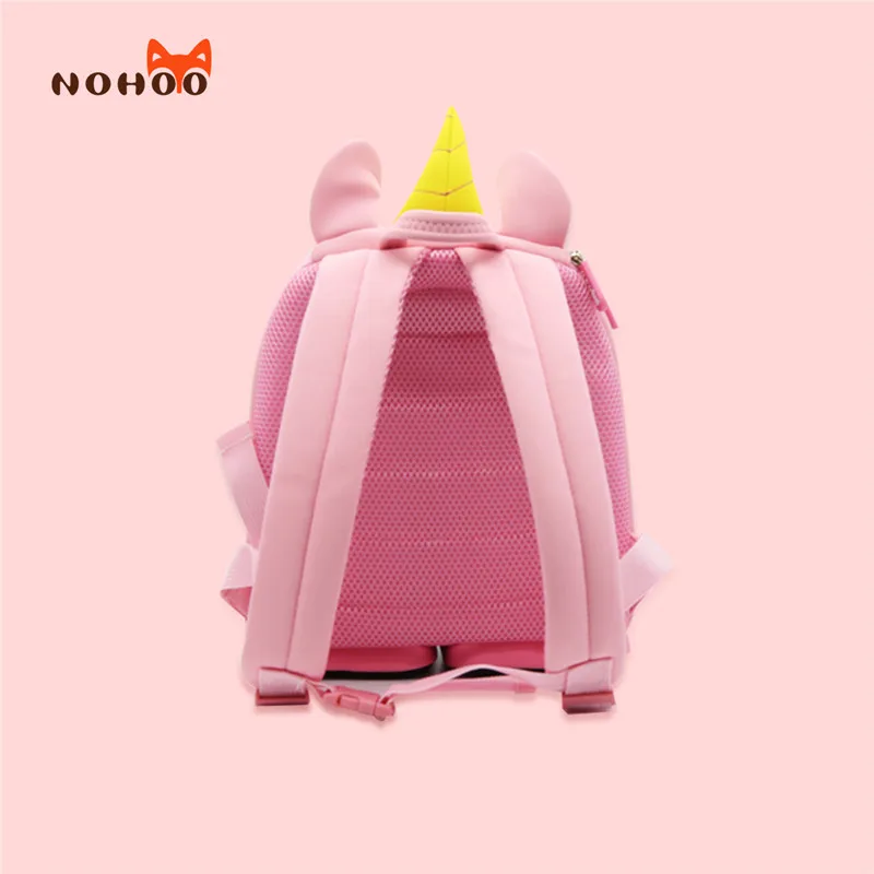 NOHOO детский школьный рюкзак 3D мультяшный Радужный Единорог дизайн для маленьких девочек детский сад детские дорожные школьные сумки