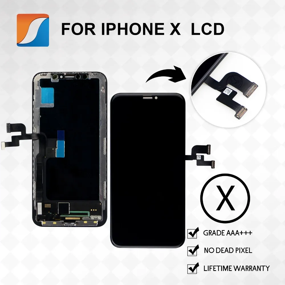 3 шт./лот OLED экран AAA + для iPhone X XR XS MAX ЖК дисплей с технологией сборки без битых