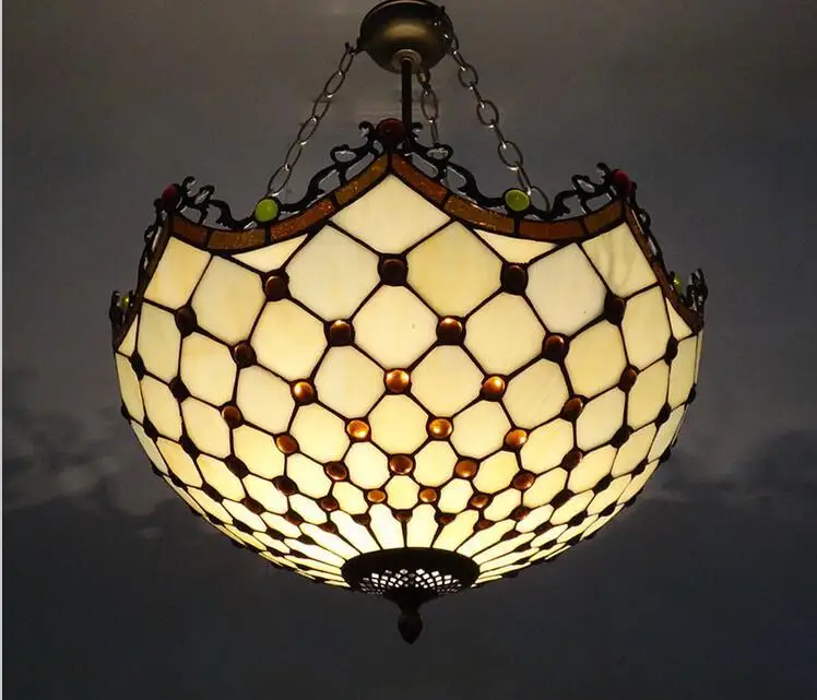 Витражный подвесной светильник из витражного стекла для внутреннего освещения