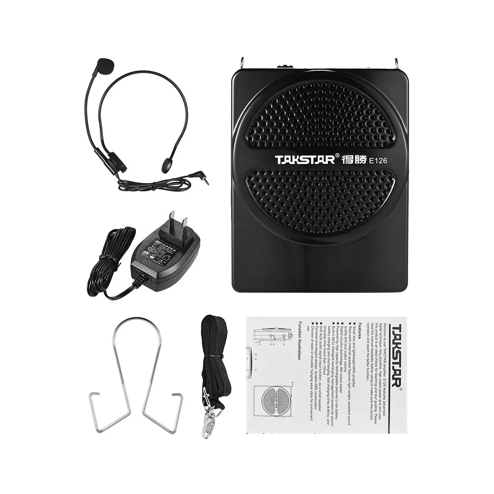 TAKSTAR E126 8 Вт мини Размеры Перезаряжаемые средство громкоговорящей связи
