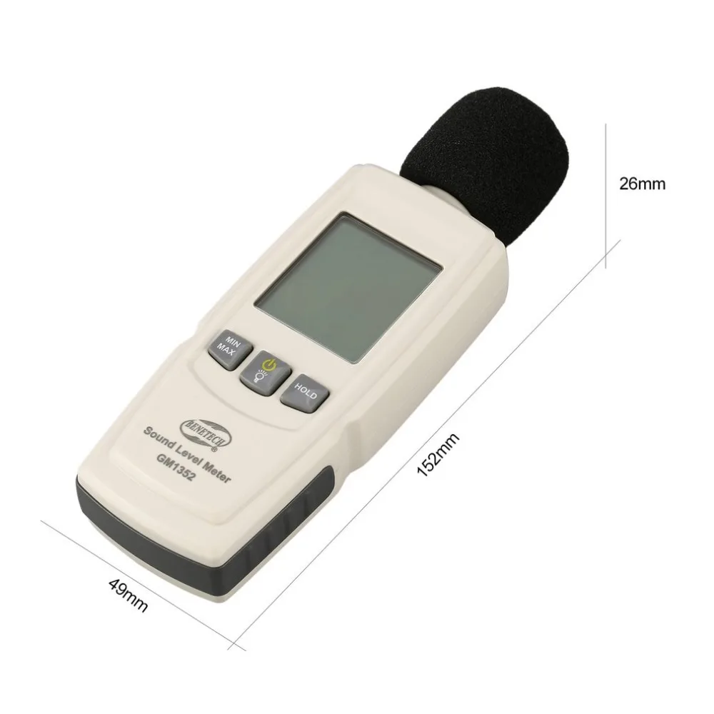 BENETECH GM1352 30-130dB цифровой уровень звука измеритель шума контроль громкости тест дБ