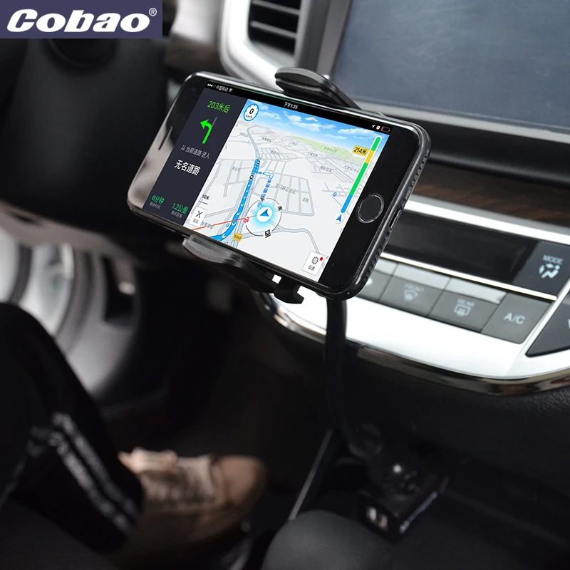Cobao 5V 1A Car Holder Smartphone Charger For iPhone X 8 7 Plus Universal 360 Degree Mobile Samsung S9 S8 | Мобильные телефоны и