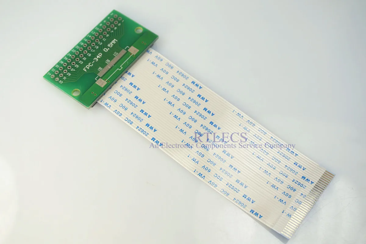 2 комплекта Кабель FFC FPC 34 Pin 1 0 мм Шаг до 54 сквозное отверстие DIP PCB адаптер 100 150 200 250