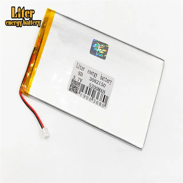 

XHR-2P 2.54 5200mAh 3.7V 3082150 polymer lithium battery DIY mobile power supply