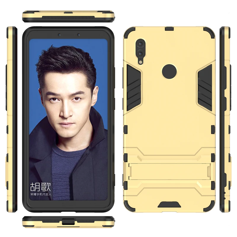 Snzvok 2 in 1 Armor Phone case For Huawei Honor V10 V9 play 9 9i Note 10 Kickstand iron Man Cover Enjoy 8 8E 7S plus | Мобильные