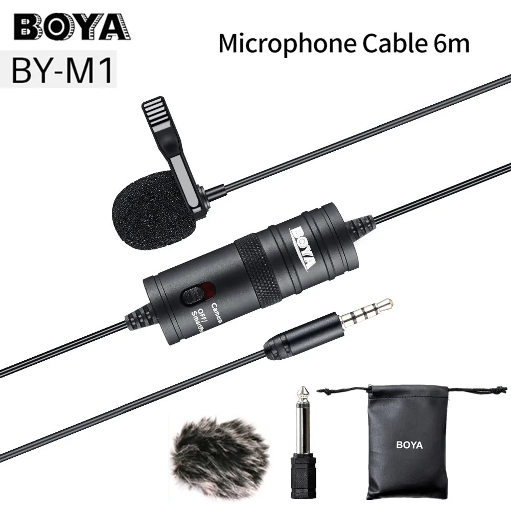 BOYA BY M1 Lavalier конденсаторный микрофон для цифровых зеркальных камер Canon Nikon