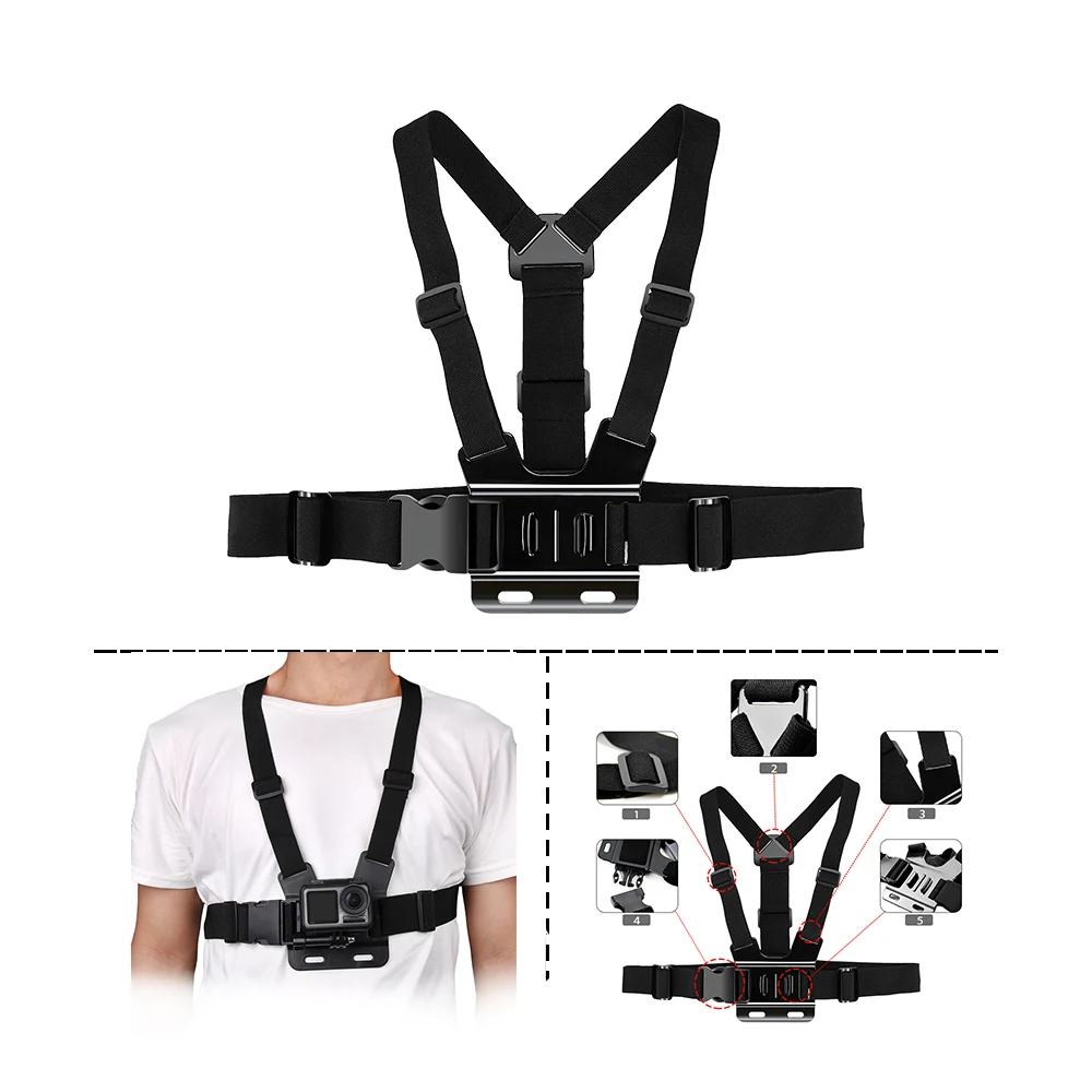 Аксессуары для Gopro нагрудный ремень на голову экшн камеры OSMO hero 7/6/5 аксессуары