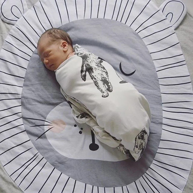 Детский игровой коврик с мультяшными животными игровое одеяло Львом ковер