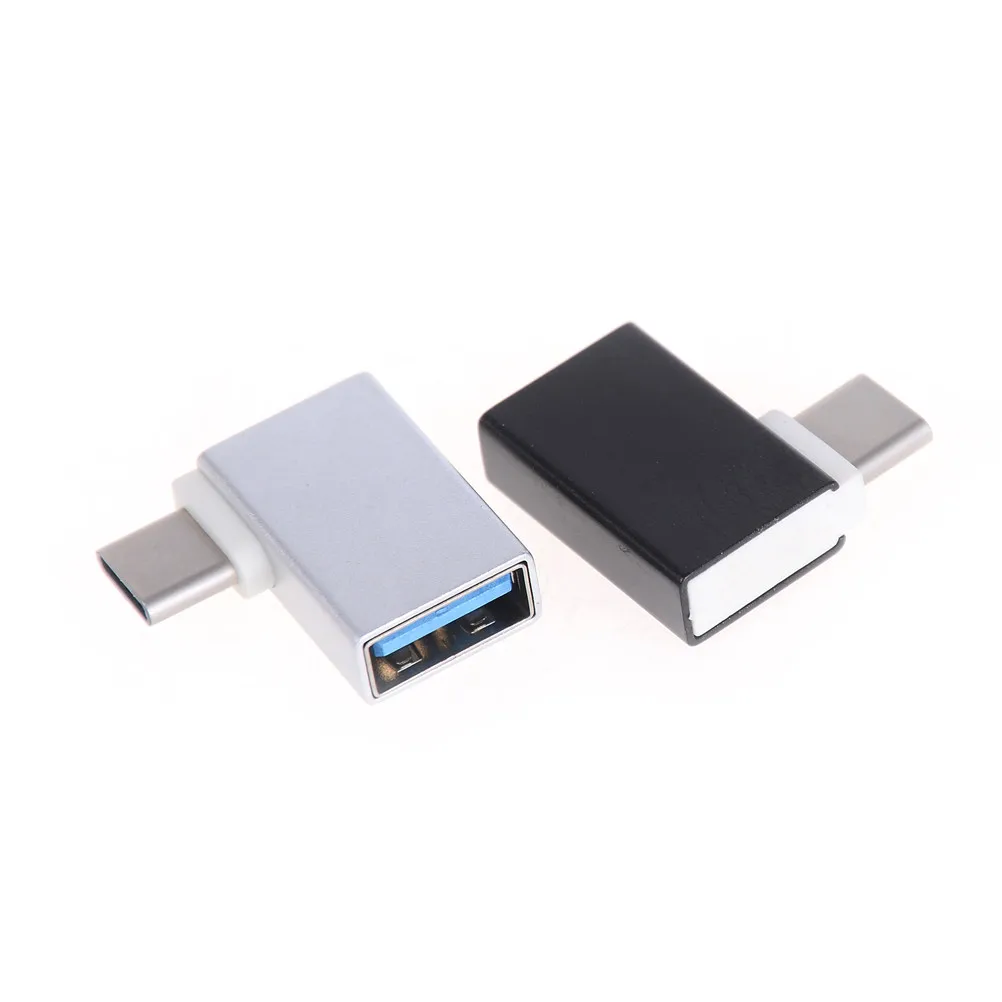 1 шт. Type C к USB 3 0 Женский OTG конвертер данных 90 градусов для Macbook Android Phone|Переходники