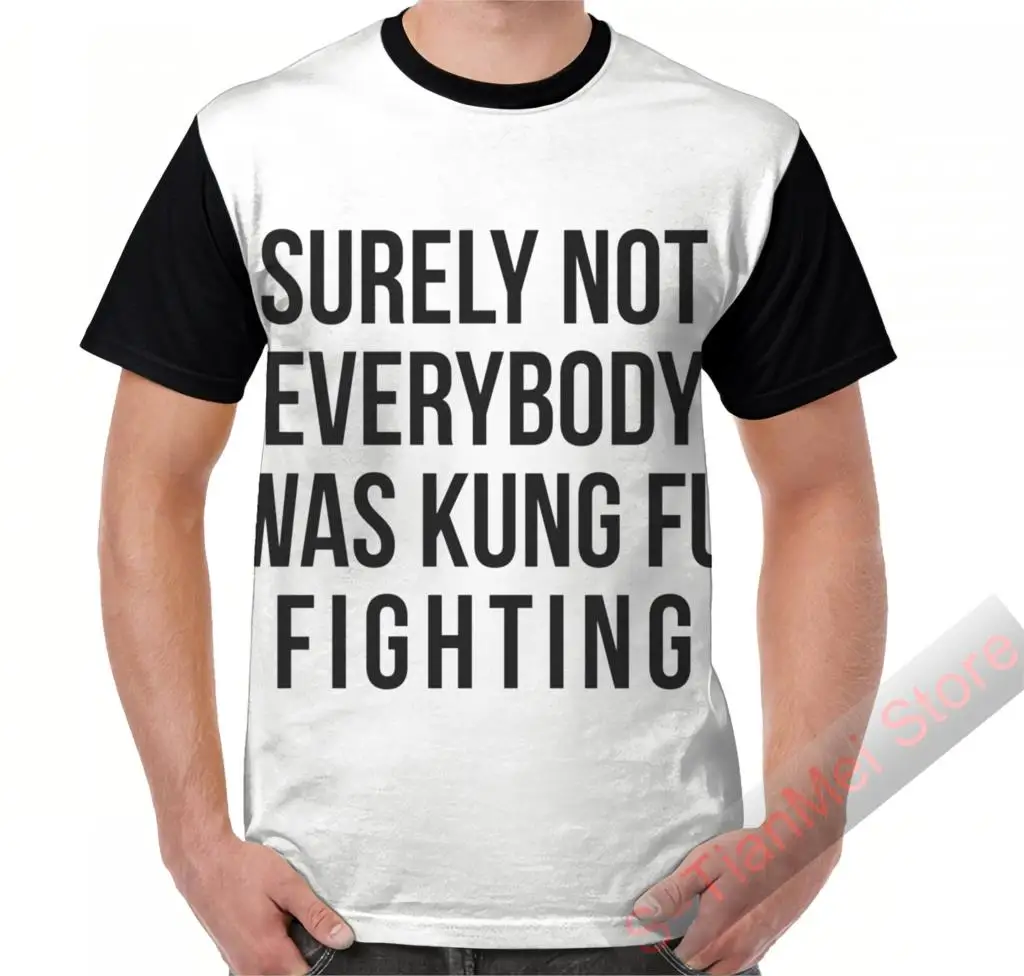 Футболка с графическим принтом для мужчин и женщин повседневная тенниска кунг фу