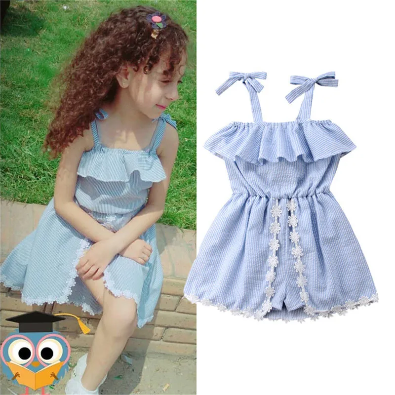 Детское кружевное платье на бретельках с открытыми плечами | Мать и ребенок