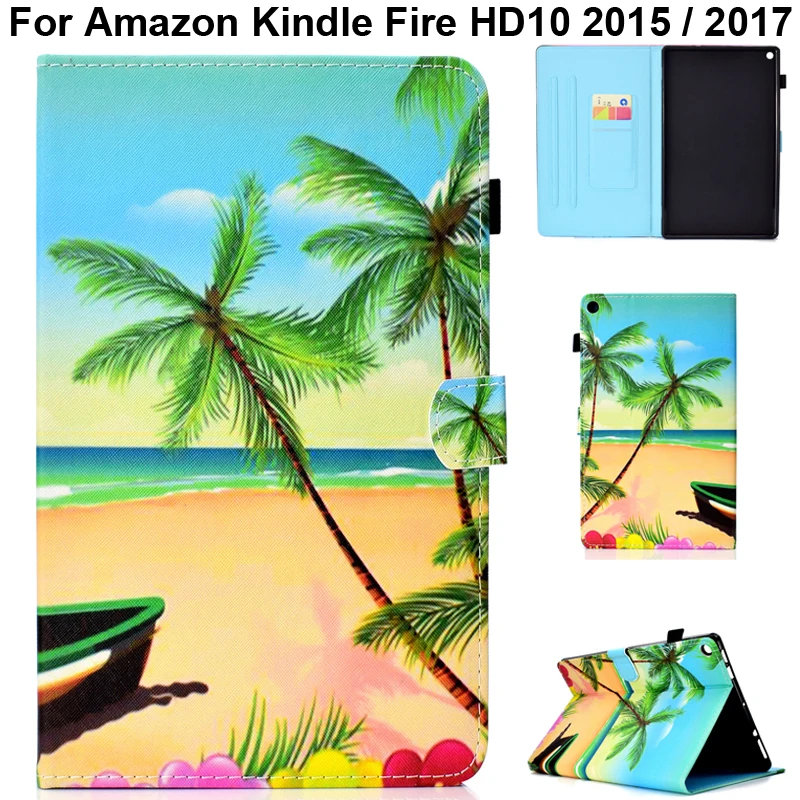 Симпатичный чехол для Amazon Fire HD 10 2019 2017 мягкий с подставкой|Чехлы планшетов и