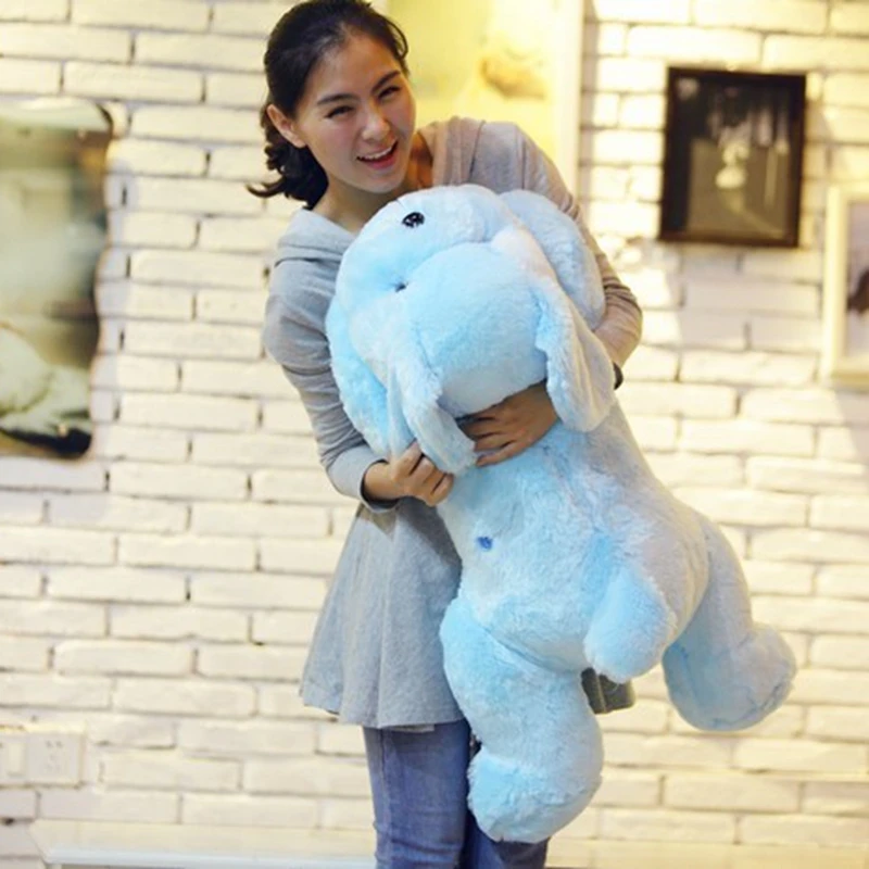 50 см светящаяся собака плюшевая кукла красочные светодиодные светящиеся собаки