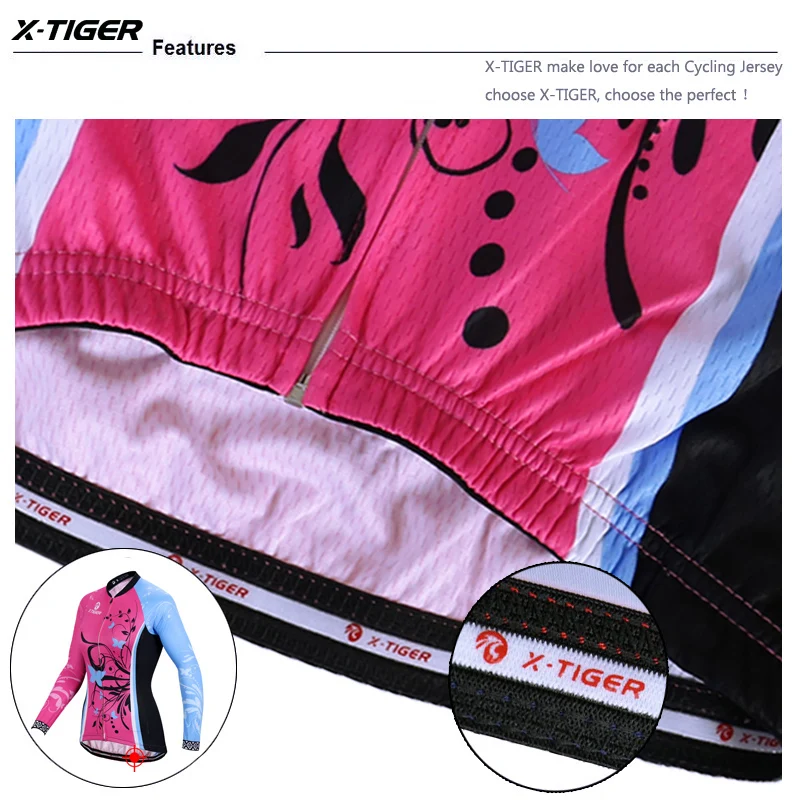 X-Tiger Pro велосипедная одежда анти-УФ MTB Одежда для велоспорта Одежда для велогонок удобный Велоспорт Джерси Набор для женщин