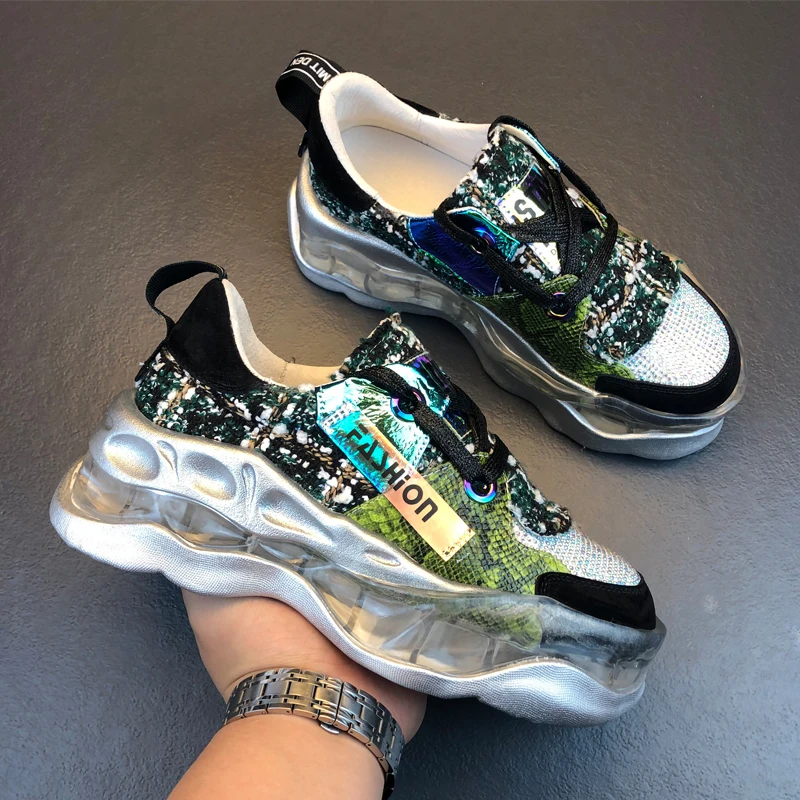 Женская повседневная обувь на воздушной подушке RY-relaa со стразами брендовая