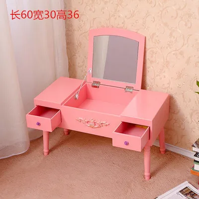 Луи мода мини макияж туалетный столик маленький шкаф комод на окно - Цвет: A18 Pink
