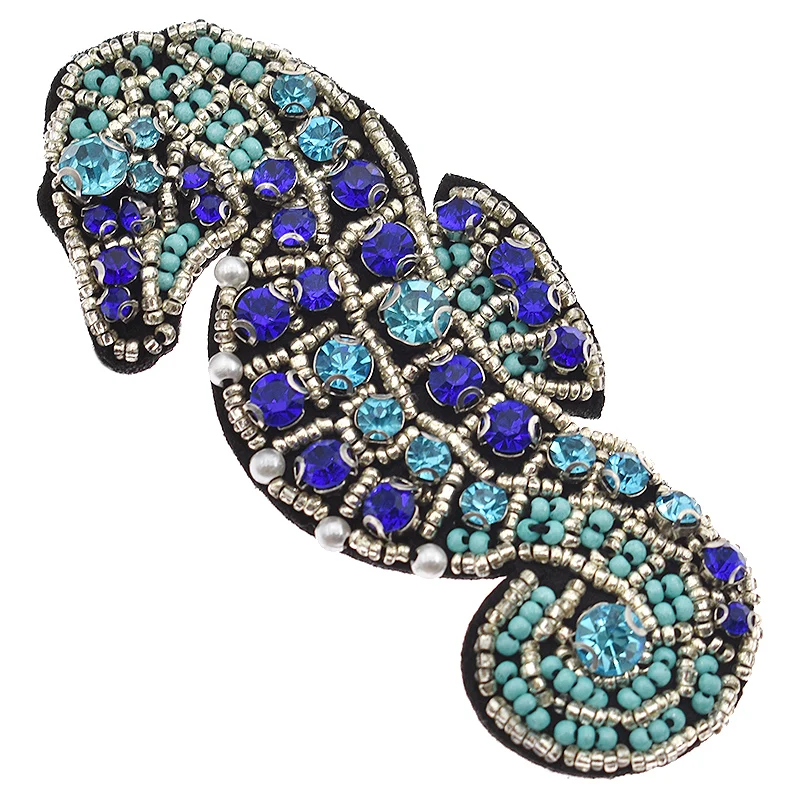 New Arriving Sea Horse Patch For Clothes DIY Crystal Handbags Sewing On Decorative Applique | Дом и сад