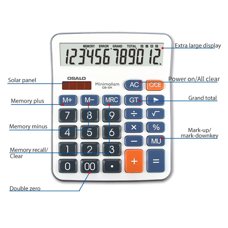 Офисный простой калькулятор OSALO новая модель настольный расчет прибыли и потери