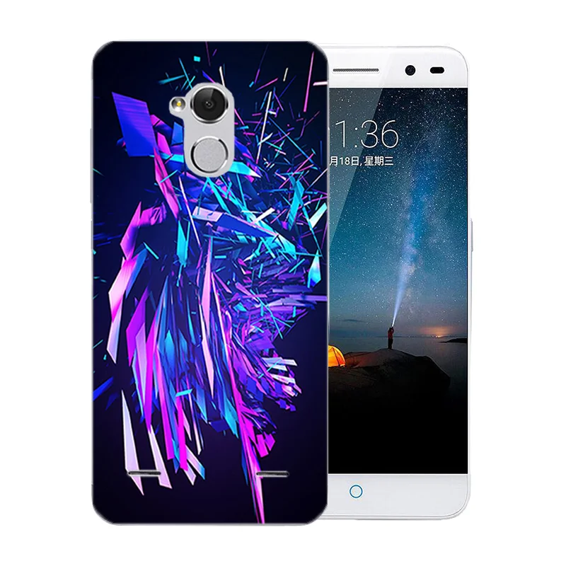 Чехлы для zte Blade V7 Lite прозрачный мягкий силиконовый чехол с вулканическим узором