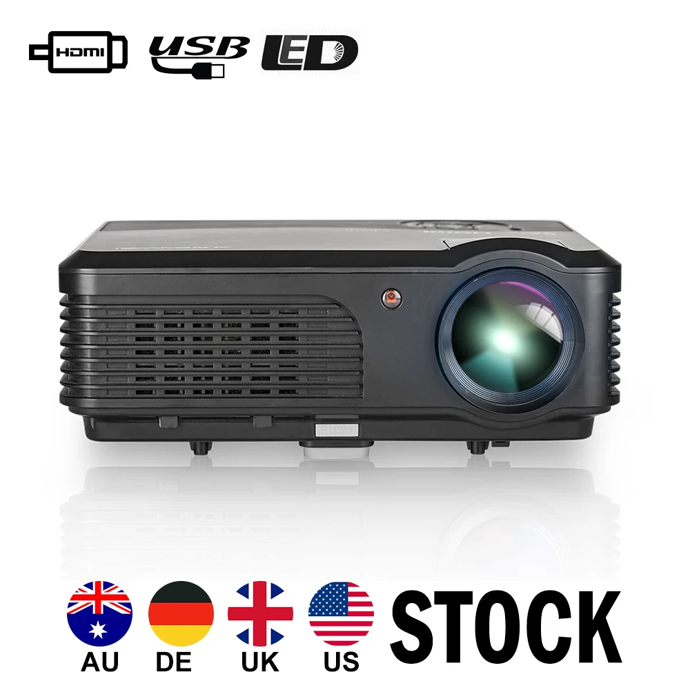 Светодиодный 4200 люмен светодиодный проектор домашний кинотеатр Proyector Full HD 1080 P