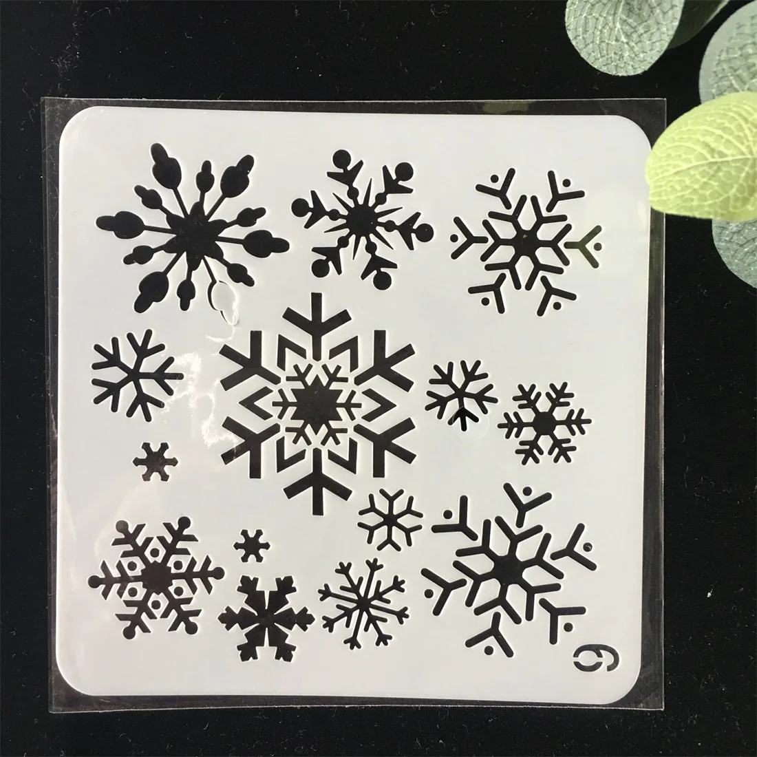 Новая 5 дюймовая Рождественская Снежинка DIY Многослойные трафареты настенная