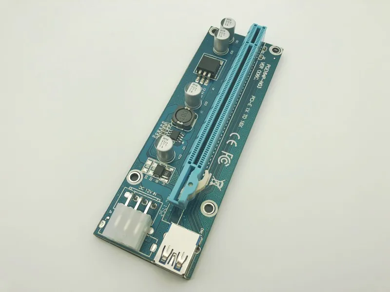 Riser Card PCI E 1x to 16x USB 3 0 кабель SATA IDE Molex 6Pin питания для Antminer Bitcoin Miner Mining Machine|riser card usb|6pin