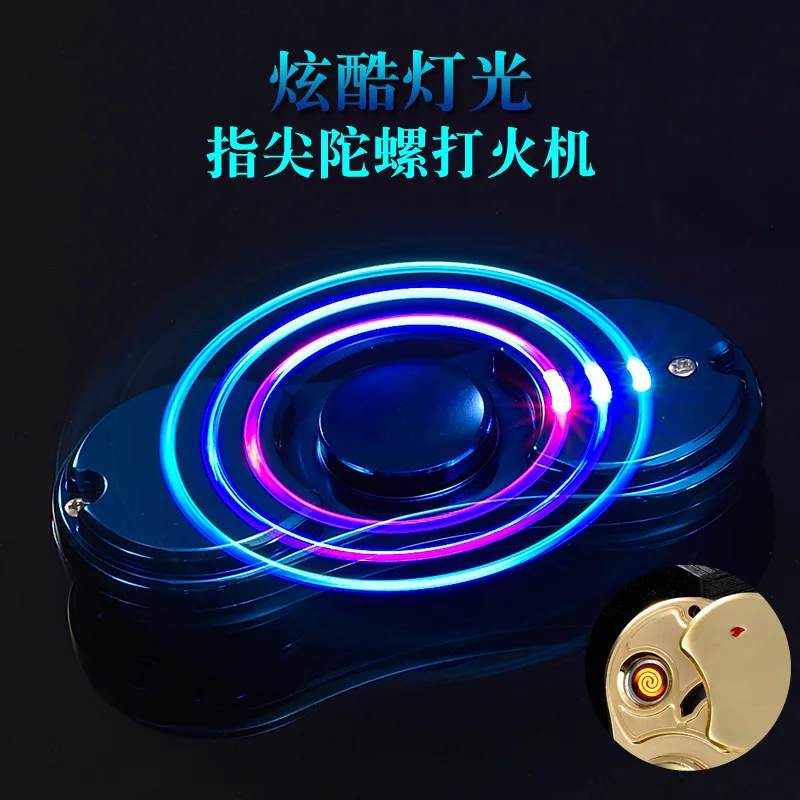 Новинка игрушечный светодиодный светильник-вспышка из сплава Tri-Spinner ручной