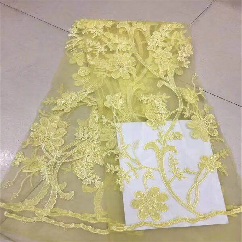 Grass Green Color New Design African Lace Fabrics High Quality French Fabric For Party Dress Nigerian Sequins | Дом и сад