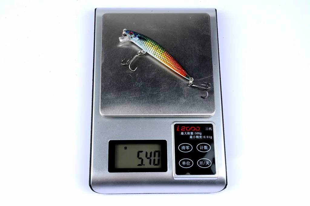 1 шт. 3D картина Minnow морские рыболовные приманки 7 5 см/5 4 г приостановить 0 3 m-0 9 m