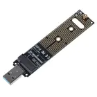 Портативный высокопроизводительный адаптер NVME к USB M.2 SSD на карту Type-A, USB 3,1 Gen 2 Bridge, чип для M2 SSD Key M для Windows XP7