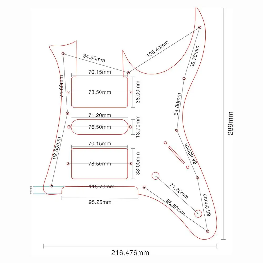 Pleroo гитара аксессуары pickguards костюм для Японии MIJ Ibanez RG 350 EX хамбакера царапинам