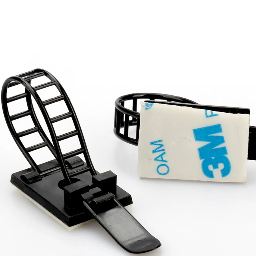 5 шт./лот 3 м регулируемый галстук бабочка крепления кабельные зажимы провод жгута