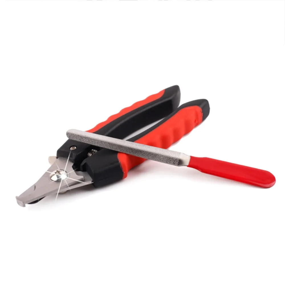 Mayitr Professional Pet Dog Nail Clipper Cutter Stainless Steel Grooming Scissors Clippers for Animals Cats with Lock Sizes S M |