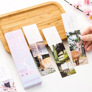 30 листовупаковка, закладки в винтажном стиле с изображением оленя