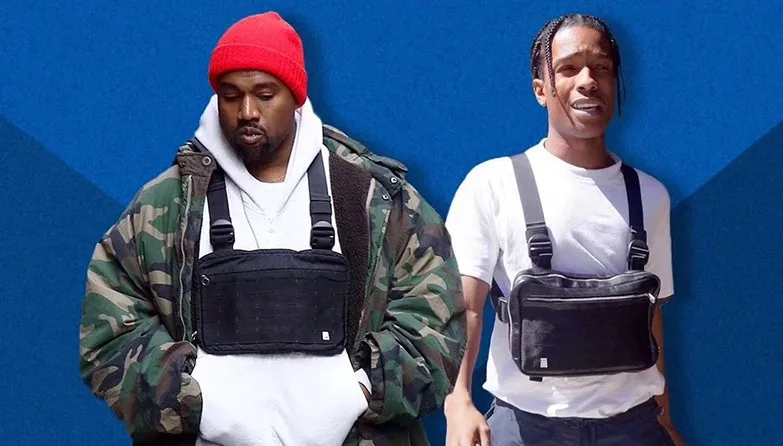 Большая распродажа нагрудная сумка в стиле хип хоп kanye west use street ins популярный
