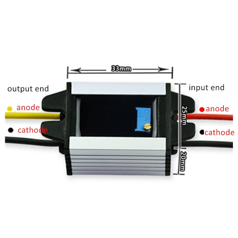Power Supply Converter DC/DC 8-22V to 1.5-15V 3A Waterproof Control Car Module Inverter Size 33*25*20mm | Обустройство дома