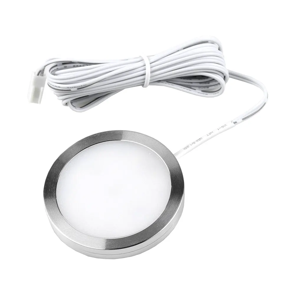 Под лампами кабинета LED шкафы кухня светильник Круглый 12V счетчик полка шкаф