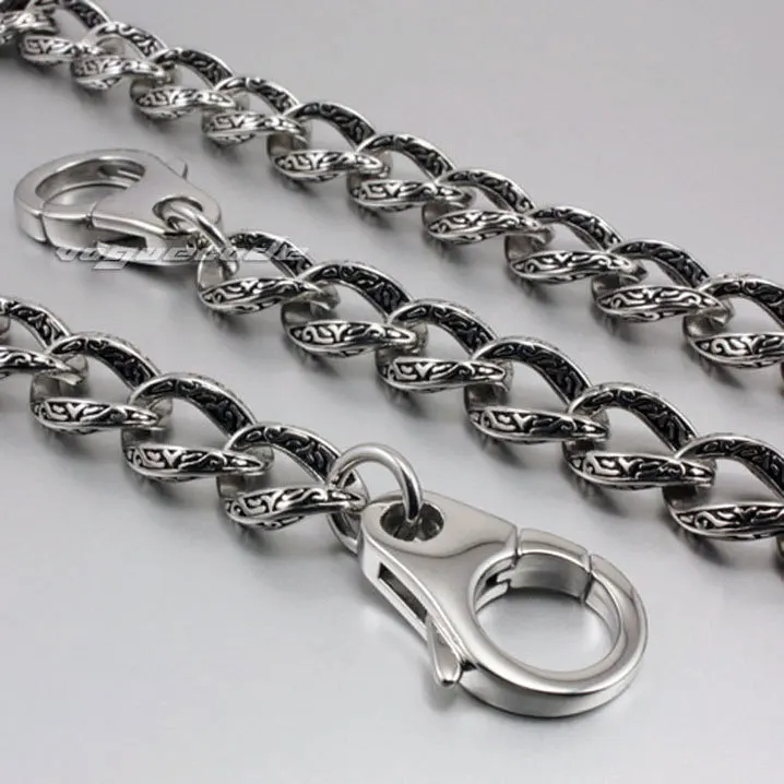 Модная подвеска-Тотем на талию Rocker прочный мужской кошелек из нержавеющей стали