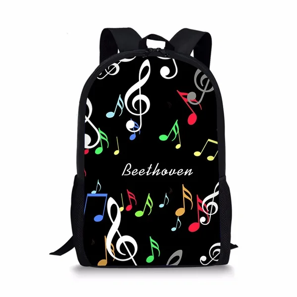 CC6198C INSTANTARTS I Love Music Note/пианино клавиатура печать рюкзаки для девочек студентов ноутбук рюкзак прекрасный путешествия женщина ранец - Цвет: CC6198C